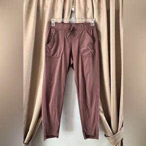 Mauve elastic waist joggers